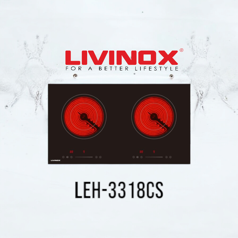 LIVINOX ELECTRIC HOB LEH-3318CS CERAMIC X2 