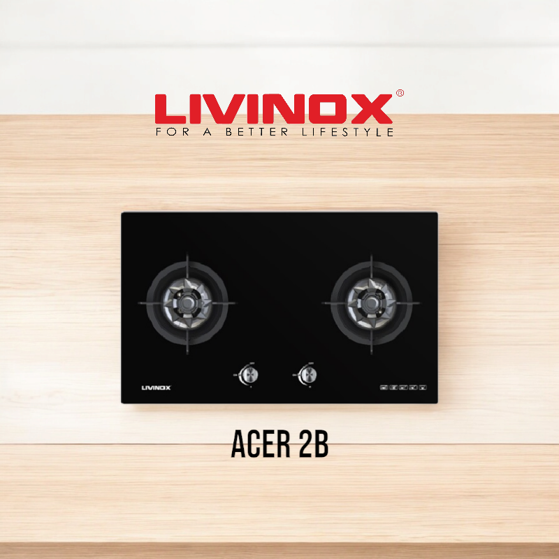 LIVINOX GLASS HOB LGH-ACER 2BF (SAFETY VALVE)