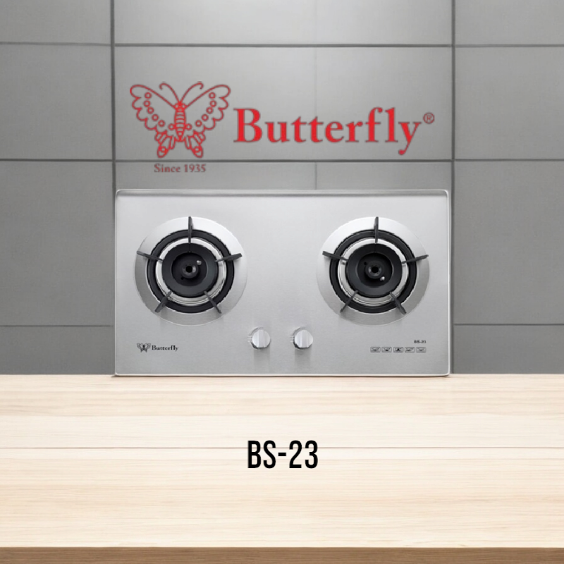 BUTTERFLY HOB STAINLESS STEEL BS-23