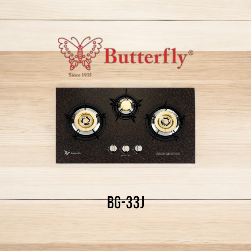 BUTTERFLY HOB BG-33J (3 BURNER)