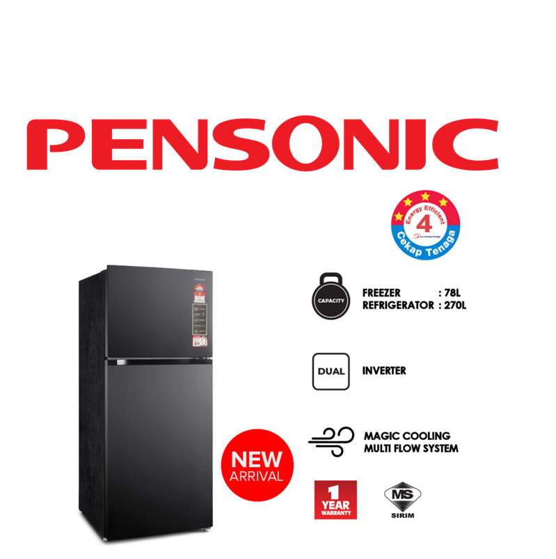 PENSONIC REFRIGERATOR PRT-3650I 365 LITRE